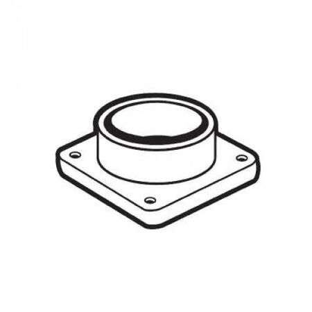 Central Vacuum Flanged Spigot with Gasket Valet