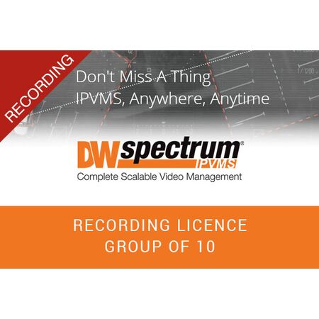 DW Spectrum Recording Licence Group of 10 Ness