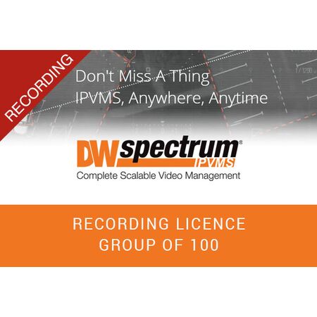 DW Spectrum Recording Licence Group of 100 Ness