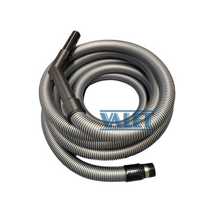 Central Vacuum Hose 9m Silver Regular and Bent End Valet