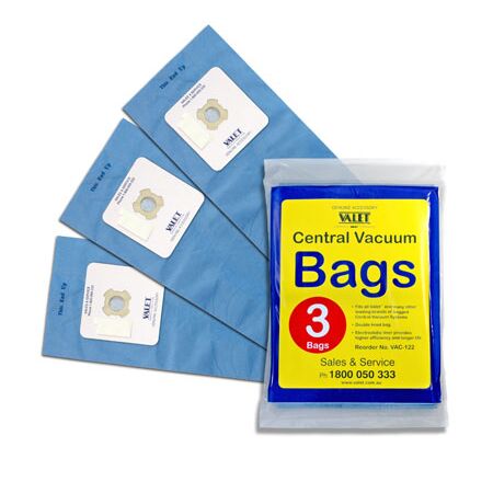 Universal Vacuum Bags Pack of 3 Self-Adhesive Flap Valet