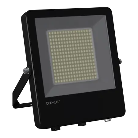 Blaze-Pro LED Floodlight 100W Fly Lead & Plug Black Domus
