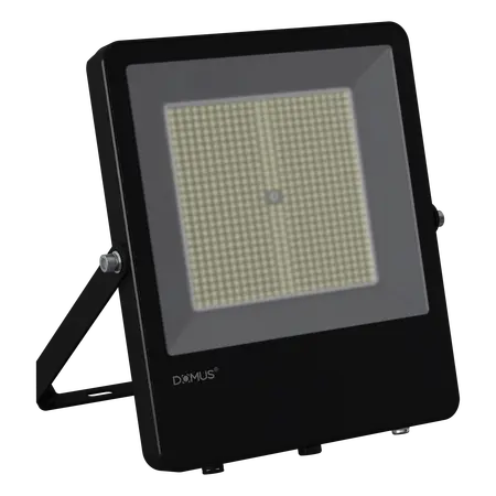 Blaze-Pro LED Floodlight 200W Fly Lead & Plug Black Domus