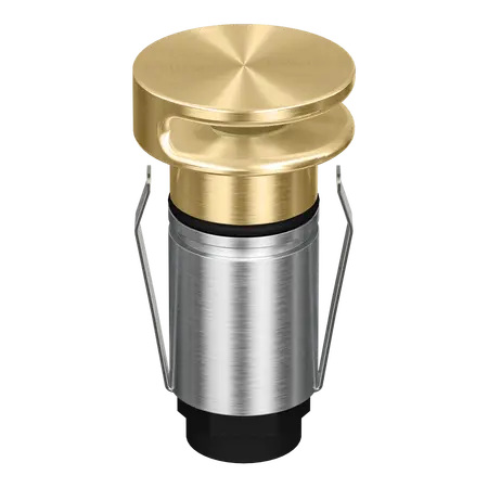 Emit Deck Light 25mm RGBW 12/24V Round Slot Brass Domus