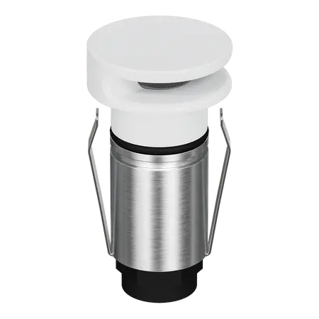 Emit Deck Light 25mm RGBW 12/24V Round Slot White Domus