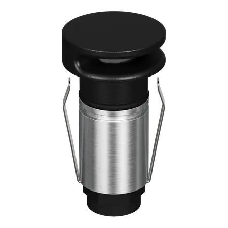 Emit Deck Light 25mm 1W Tri-Colour 12/24V Round Slot Black Domus