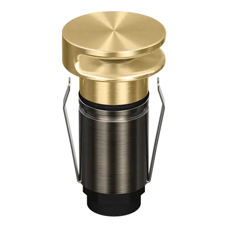 Emit Deck Light 25mm 1W Tri-Colour 12/24V Round Slot Brass Domus