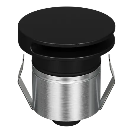 Emit Deck Light 55mm RGBW 12/24V Round Slot Black Domus