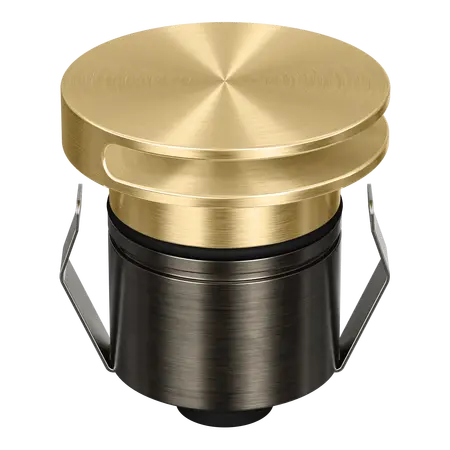 Emit Deck Light 55mm Tri-Colour 12/24V Round Slot Brass Domus