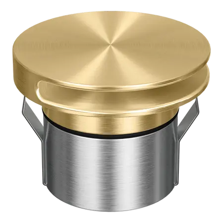 Emit Deck Light 85mm 6W RGBW 12/24V Round Slot Brass Domus