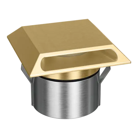 Emit Deck Light 85mm 6W RGBW 12/24V Square Slot Brass Domus