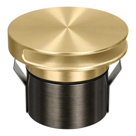 Emit Deck Light 85mm Tri-Colour 12/24V Round Slot Brass Domus