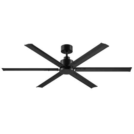 Gale 65 Inch 1650mm Smart DC Ceiling Fan 6 Blade Black Domus