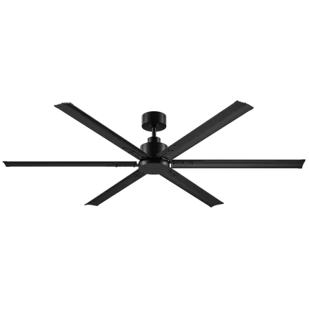 Gale 72 Inch 1830mm Smart DC Ceiling Fan 6 Blade Black Domus