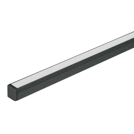 Micro Surface LED Profile Opal Diffuser Black 3m Length Domus