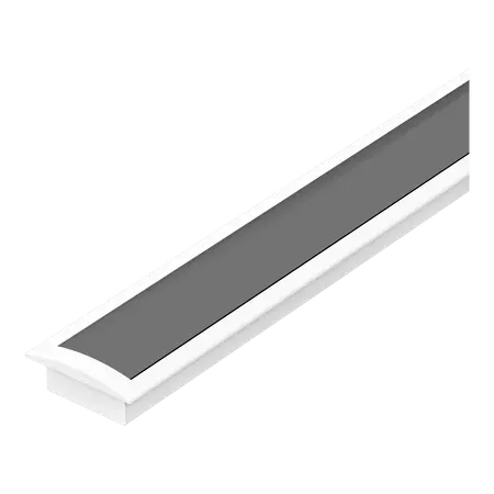 Nova-17 Recessed LED Profile Black Diff White 2.5m Domus