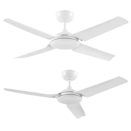 Nevada 52 Inch 1320mm Smart DC Ceiling Fan 4 Blade White Domus