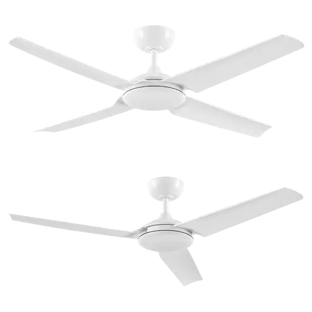 Nevada 56 Inch 1420mm Smart DC Ceiling Fan 4 Blade White Domus