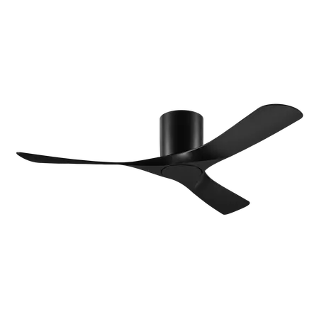 Tundra 52 Inch Smart DC Ceiling Fan 3 Blade CTC Black/Black Domus