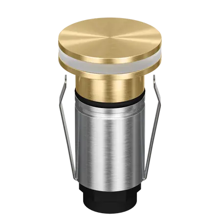 Emit Deck Light LED 25mm RGBW 12/24V Halo Brass Fascia Domus