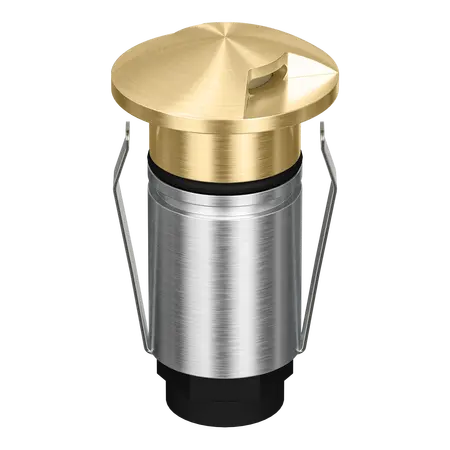 Emit Deck Light LED 25mm RGBW 12/24V 2-Way Brass Fascia Domus