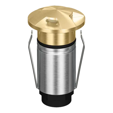 Emit Deck Light LED 25mm RGBW 12/24V 4-Way Brass Fascia Domus