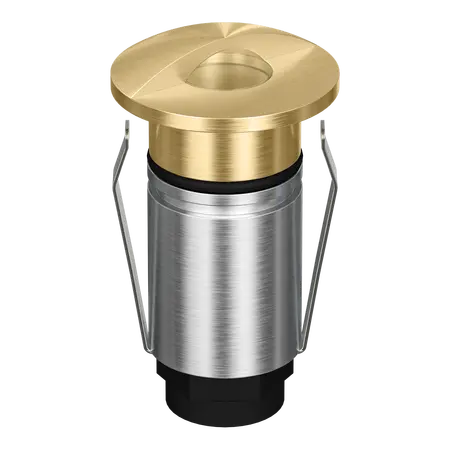 Emit Deck Light LED 25mm RGBW 12/24V Eyelid Brass Domus