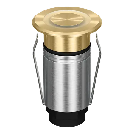 Emit Deck Light LED 25mm RGBW 12/24V Ring Brass Fascia Domus