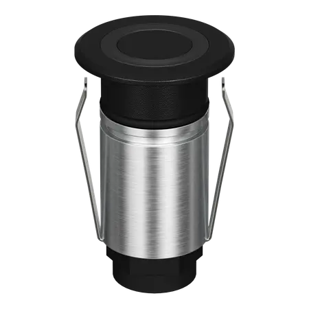 Emit Deck Light 25mm 1W Tri-Colour 12/24V Ring Black Domus