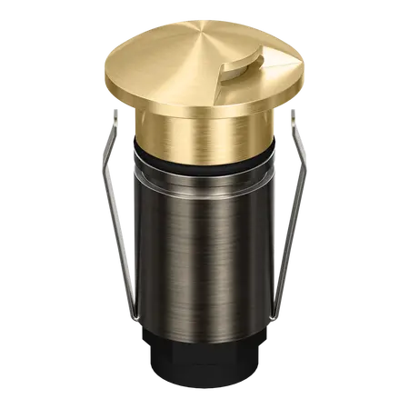 Emit Deck Light 25mm 1W Tri-Colour 12/24V 1-Way Brass Domus