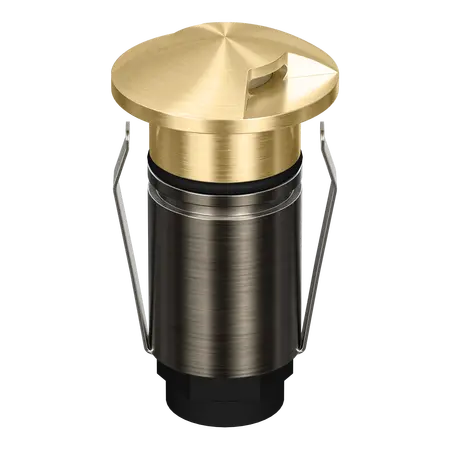 Emit Deck Light 25mm 1W Tri-Colour 12/24V 2-Way Brass Domus