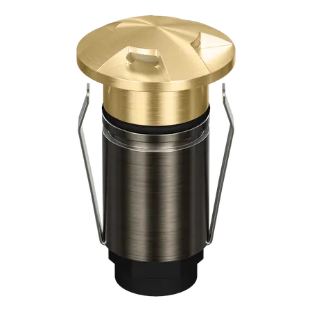 Emit Deck Light 25mm 1W Tri-Colour 12/24V 4-Way Brass Domus