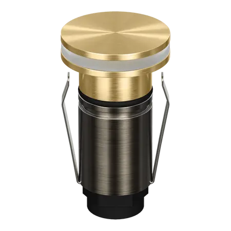 Emit Deck Light 25mm 1W Tri-Colour 12/24V Halo Brass Domus