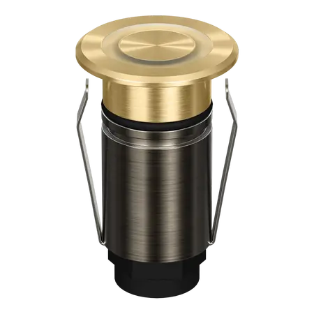Emit Deck Light 25mm 1W Tri-Colour 12/24V Ring Brass Domus