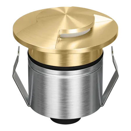 Emit Deck Light LED 55mm RGBW 12/24V 2-Way Brass Fascia Domus