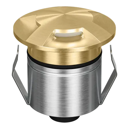 Emit Deck Light LED 55mm RGBW 12/24V 3-Way Brass Fascia Domus