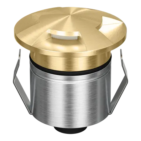 Emit Deck Light LED 55mm RGBW 12/24V 4-Way Brass Fascia Domus