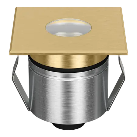Emit Deck Light 55mm RGBW 12/24V Square Open Brass Domus