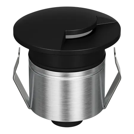 Emit Deck Light 55mm 2.5W Tri-Colour 12/24V 1-Way Black Domus