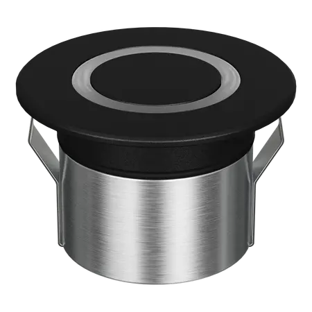Emit Deck Light LED 85mm 6W RGBW 12/24V Ring Black Domus