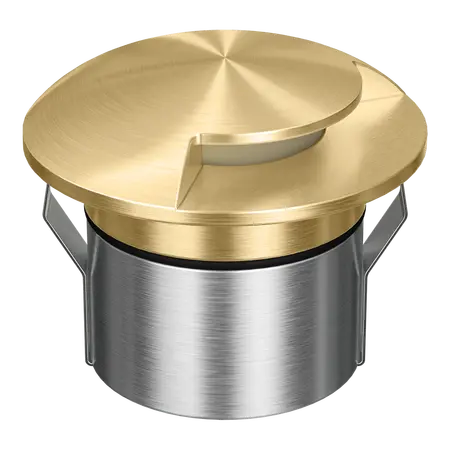 Emit Deck Light LED 85mm 6W RGBW 12/24V 1-Way Brass Domus