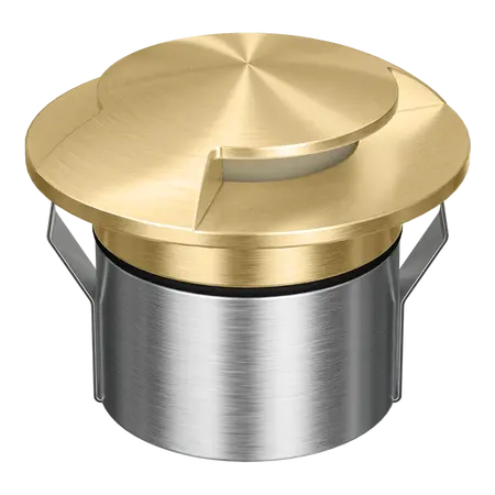 Emit Deck Light LED 85mm 6W RGBW 12/24V 2-Way Brass Domus