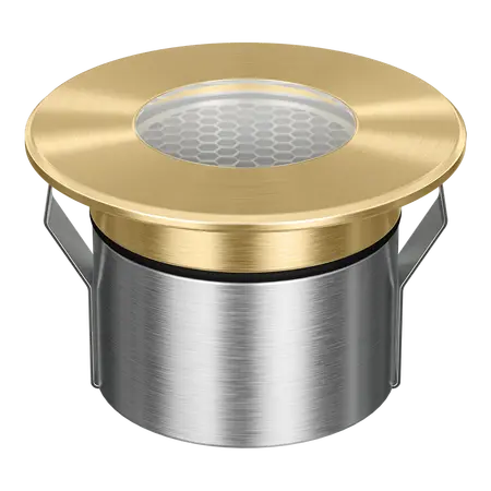 Emit Deck Light 85mm 6W RGBW 12/24V Round Open Brass Domus