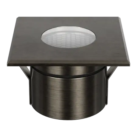 Emit Deck Light 85mm Tri-Colour Square Open Antique Brass Domus