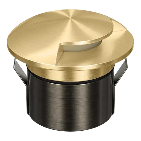 Emit Deck Light 85mm 4/6W Tri-Colour 12/24V 1-Way Brass Domus
