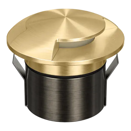 Emit Deck Light 85mm 4/6W Tri-Colour 12/24V 2-Way Brass Domus