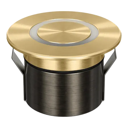 Emit Deck Light 85mm 4/6W Tri-Colour 12/24V Ring Brass Domus