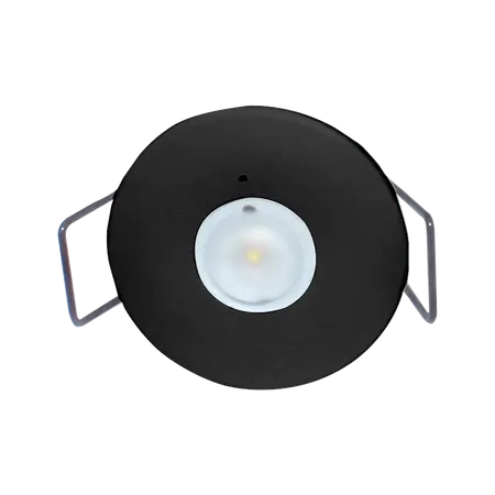 Recessed Mini LED Emergency 1.8W Non-Maintained D40 Black Domus