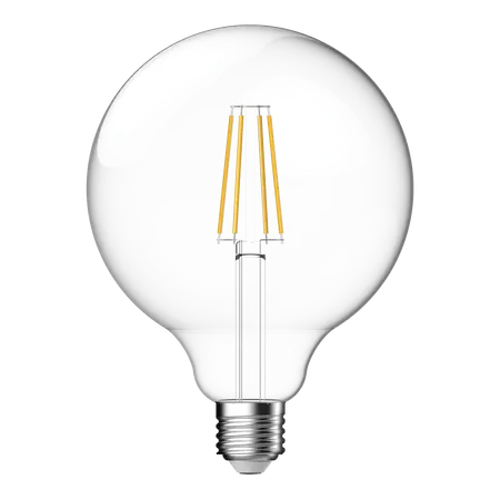 LED Filament Globe G120 7.8W E27 Clear Dimmable 6500K Domus