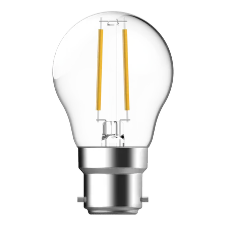 LED Filament Fancy Round G45 4.2W B22 Clear Dimmable 2700K Domus